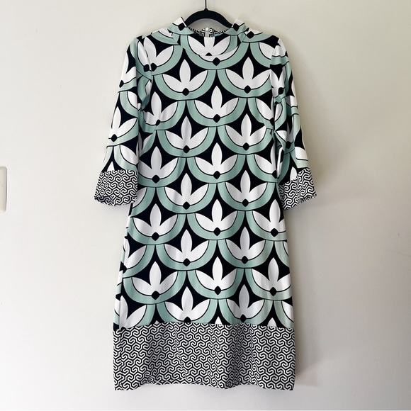 J. McLaughlin Dresses & Skirts - j. mclaughlin | mint floral geometric long sleeve catalina sheath dress small